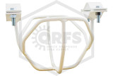 Heavy Duty Head Guard | Horizontal Mount | White | Hero Image | QRFS™