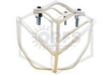 Heavy Duty Head Guard | Horizontal Mount | White | Clamps Image | QRFS™
