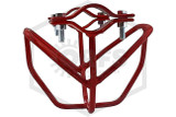 Heavy Duty Head Guard | Horizontal Mount | Red | Clamps Image | QRFS™