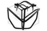 Heavy Duty Head Guard | Horizontal Mount | Black | Clamps Image | QRFS™
