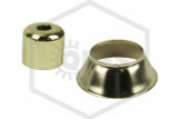 Adjustable Escutcheon | Brass | 1/2 in. Cup and Skirt A