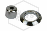 Adjustable Escutcheon | Cup with Skirt C | Chrome | 1/2 in. Sprinkler | Pieces
