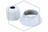 Adjustable Escutcheon | Cup with Skirt A | White | 1/2 in. Sprinkler | Pieces