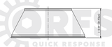 Retrofit Adjustable Two-Piece 401 Escutcheon | Skirt A - Dimensions Height