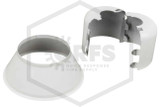Retrofit Adjustable Escutcheon | Split Cup with Skirt A | White | 1/2 in. Sprinkler | Pieces