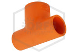 Spears FlameGuard™ CPVC Reducing Tee 3/4 in. x 3/4 in. x 1 in. Side Image | QRFS™