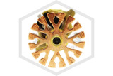 Tyco™ TY9226 ESFR Sprinkler | Pendent | 25.2K | Brass | 212F | QRFS™ | Deflector | Shown in 165F temperature