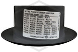 Reliable™ F1 Escutcheon | Black | 3/4 in. Sprinkler | QRFS™ | Label