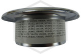 Viking™ E-1 Escutcheon | Chrome Stainless | 1/2 in. Sprinkler | QRFS™ | Label 1