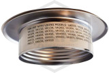 Viking™ E-2 Escutcheon | Polished Chrome | 3/4 in. Sprinkler | QRFS™ | Label 2