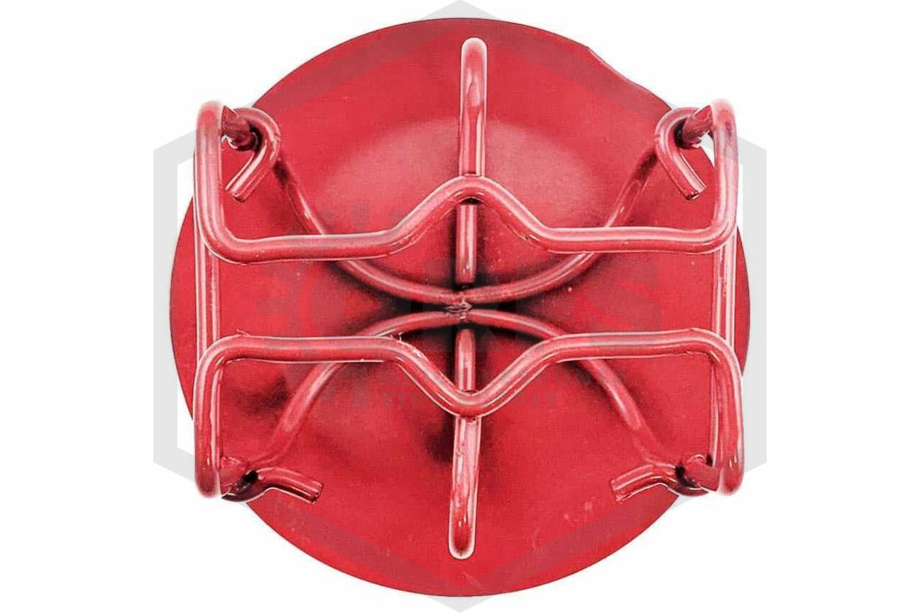 NonRecessed Sprinkler Head Guard with Baffle Red