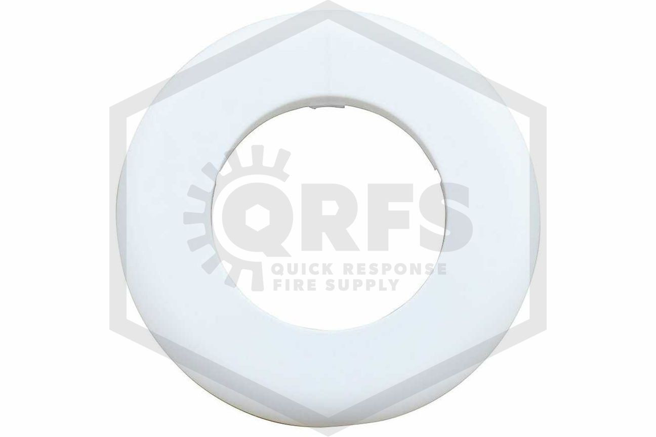 Pipe Wall Plate Plastic White 21/2 in. IPS 3 in. Inner Diameter