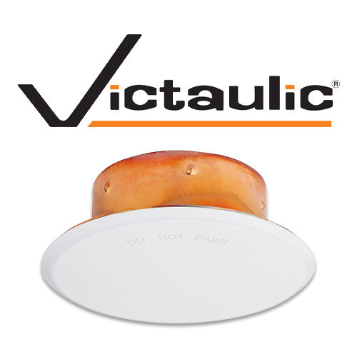 Fire Sprinkler Covers - 4-Pack Decorative Escutcheon Plates, White, Protects Sprinkler Heads