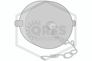 Brass Cap and Chain | 2-1/2 in. NST | Polished Chrome