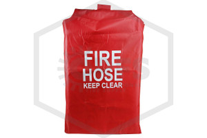 Cover for 50 ft. & 75 ft. Hose Racks | Fabric Reinforced PVC | Red w/ White Lettering