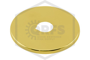 Viking™ Standard Flat Surface-Mounted Escutcheon | 3-5/16 in. OD | Bright Brass | 1/2 in. Sprinkler | 01960AB | Hero