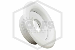 Two Piece Escutcheon | FPPI | Threaded Recessed | White | 3/4 in. Sprinkler | Hero
