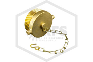 Brass Plug and Chain | FPPI | 2-1/2 in. NST | Cast Brass | Hero