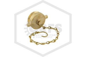 Brass Plug and Chain | ASC | 1-1/2 in. NST | Cast Brass | Hero