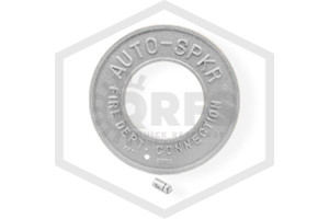 FDC Identification Plate | FPPI | 4 in. | Round | Auto Spkr | Polished Chrome | Front