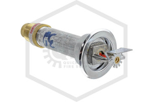 Reliable™ R5734 Dry Horizontal Sidewall Sprinkler | 12 in. | QR | 5.6K | Recessed Escutcheon | Chrome | 155F | H002211200