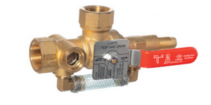 Angle Test and Drain Valve w/ PRV | 1-1/2 in. NPT | 4.2K | 7/16" Orifice | Brass | 700-400-00500