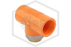 CPVC Sprinkler Head Tee | 3/4 in. x 1/2 in. Reinforced Plastic Thread | Spears FlameGuard™ | 4202-101SR
