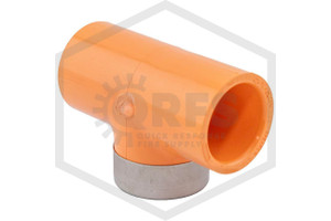 CPVC Sprinkler Head Tee | 1-1/4 in. x 1 in. x 1/2 in. Reinforced Plastic Thread | Spears FlameGuard™ | 4202-156SR