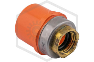 CPVC TorqueSafe™ Female Sprinkler Head Adapter | 3/4 in. x 1/2 in. Gasket Sealed Brass Thread | Spears FlameGuard™ | 4235-101 G | Hero