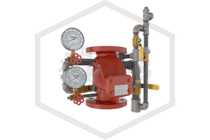 Viking™ Loose Trim J-1 Alarm Check Valve | Vertical | Flange x Groove | 3 in. NPT | Galvanized Steel | 08633
