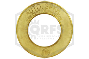 FDC Identification Plate | 6 in. | Round | Auto Spkr | Cast Brass | QRFS™ | Hero