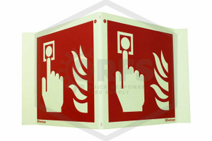 Fire Alarm Call Point Sign | Glow-in-the-Dark | 6 in.