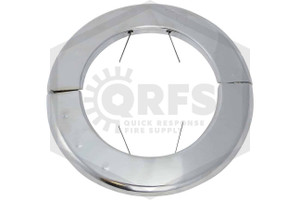 Pipe Wall Plate | Metal | Chrome | 4 in. IPS | 4-1/2 in. Inner Diameter | Hero