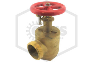 Pressure Restricting Hose Angle Valve | 2-1/2 in. FNPT x MNST | Brass | 300 PSI | Hero Image | QRFS™