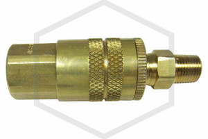 Hydraulic Quick-Connect Fitting | 1/4 in. NPT | Brass | QRFS | Hero Image