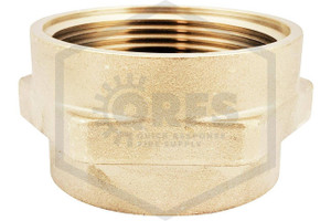 Brass Hex Adapter | 2-1/2 in. | F NPT x F NST