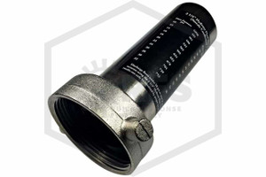 Straight Hydrant Flow Nozzle | 2-1/2 in. NST | Nickel Plated Brass | QRFS™ | Hero