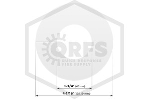 Kydex Split Ring | Fire Resistant Plastic | 1-3/4 in. ID. | 4-1/16 in. OD. | Hero