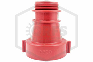 Nozzle Adapter | 2-1/2 in. F x 1-1/2 in. M NST | Lexan | QRFS | Hero