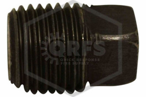 Black Iron Fitting | Square Head Plug | 1/2 in. NPT | Iron | QRFS™ | Side