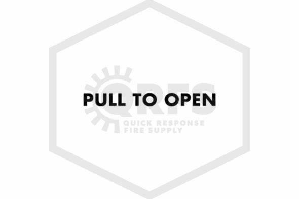 Pull To Open Decal | 4" x 1"