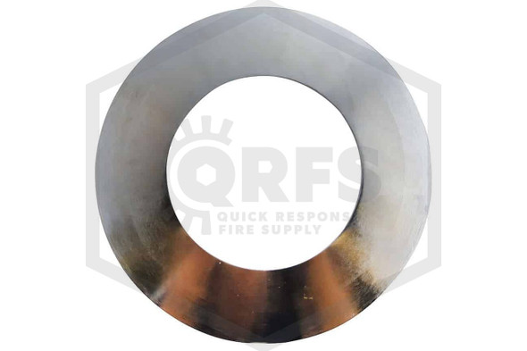 FDC Identification Plate | 6 in. | Round | Standpipe | Polished Chrome | QRFS | Back