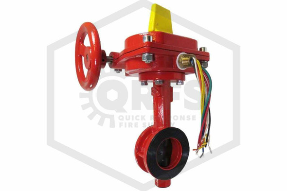 2 1/2" Wafer Butterfly Valve with Tamper Switch - UL & FM Approved