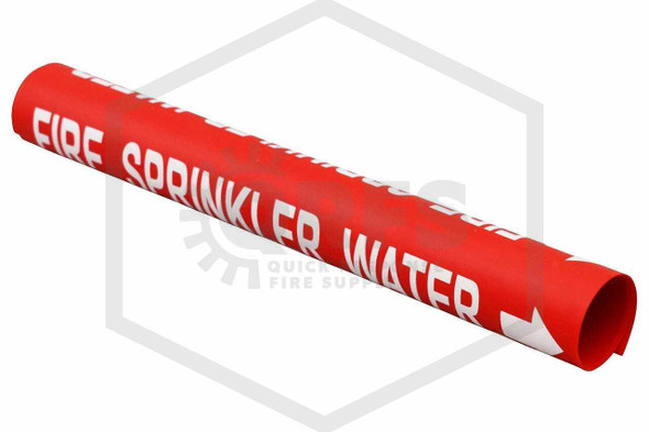 Sprinkler Water Wrap-Around Pipe Marker | 3/4 in. Letters | Fits 1-1/8 in. to 2-1/4 in. Pipe