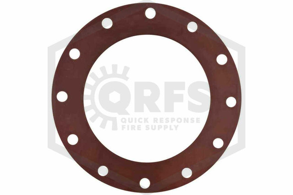 Front of 10" (254 mm) Red Rubber Gasket 150 lb | Full Face