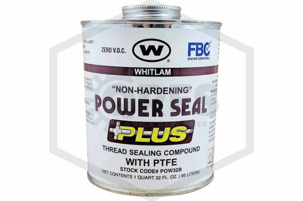 Power Seal Thread Sealant with PTFE | 1 Quart - Brush Top