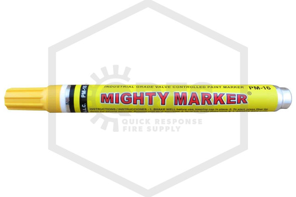 Permanent Paint Marker | Yellow | 2.3mm Valve Tip | Mighty Marker® PM-16 | Hero