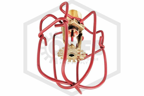 Non-Recessed Sprinkler Head Guard | Upright/Pendent/Sidewall | Red | QRFS | Pendent
