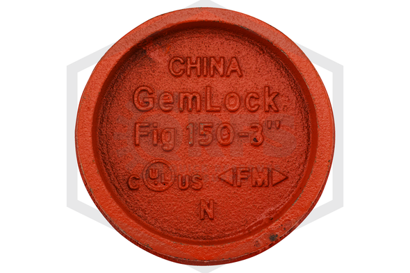 GemLock Grooved End Cap 3 in. | Style 150 | Markings