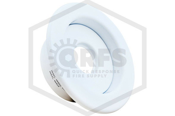 Viking® E-1 Escutcheon | White Polyester | 3/8 in. Sprinkler | QRFS | Hero